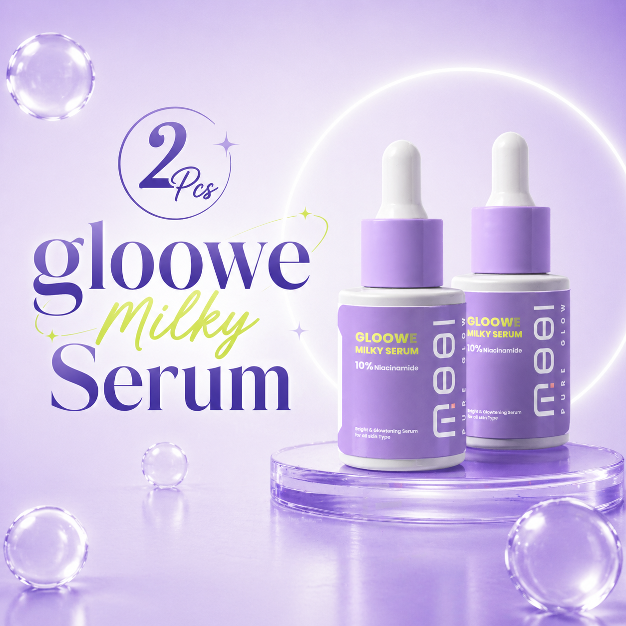2 PCS - MOOI Gloowe Milky Serum
